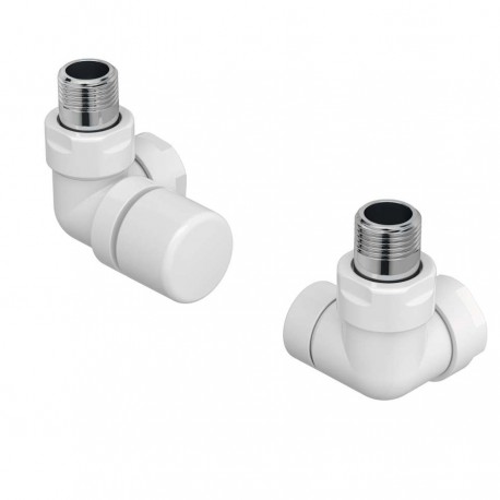 Kit F robinetterie manuelle thermostatisable équerre d'angle gauche pour sèche-serviettes - ACOVA 991511