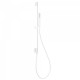 Barre coulissante avec prise d’eau au mur Ø 14 mm. Long. 760 mm. Douchette anticalcaire. Flexible. - TRES 03493201BM