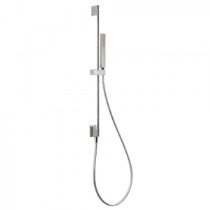 Barre coulissante avec prise d’eau au mur Ø 14 mm. Long. 760 mm. Douchette anticalcaire. Flexible. - TRES 03493201AC