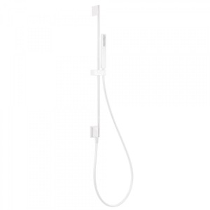 Barre coulissante avec prise d’eau au mur Ø 14 mm. Long. 760 mm. Douchette anticalcaire. Flexible. - TRES 03493201BM