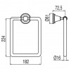 Porte‑serviette carré - TRES 5246360951