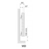 Radiateur chauffage central ACOVA - FASSANE horizontal double 1069W VXD-059-100