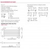 Radiateur chauffage central ACOVA - FASSANE Pack horizontal 1727W VSXD-074-140