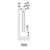 Radiateur chauffage central ACOVA - FASSANE Pack horizontal 1110W VSXD-074-090