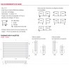 Radiateur chauffage central ACOVA - FASSANE Pack VLXD horizontal double à ailettes 1853W VLXD-074-090