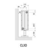 Radiateur chauffage central ACOVA - FASSANE Pack CLXD plinthe  832W CLXD-029-080