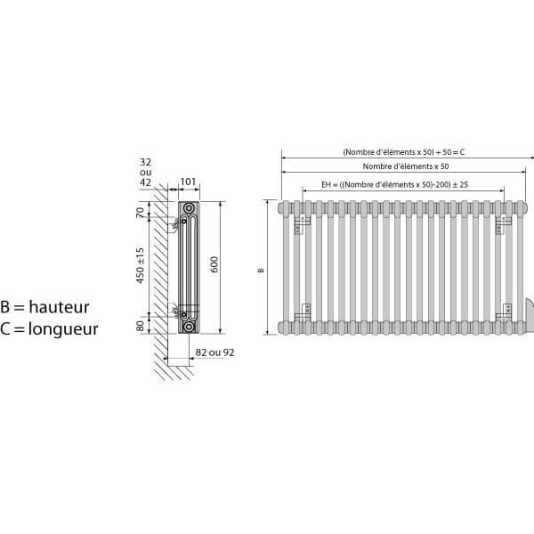 Radiateur électrique TAMARI V de la marque LVI - Vita Habitat