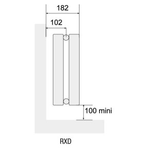 Radiateur chauffage central ACOVA - CLARIAN Vertical double 4480W RXD04-220-080