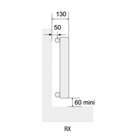 Radiateur chauffage central ACOVA - CLARIAN Horizontal simple 1191W RX04-060-120
