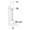 Radiateur chauffage central ACOVA - KEVA horizontal 782W VK-059-100