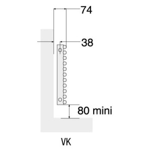Radiateur chauffage central ACOVA - KEVA horizontal  938W VK-059-120