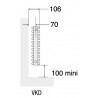 Radiateur chauffage central ACOVA - KEVA horizontal double 402W VKD-028-060