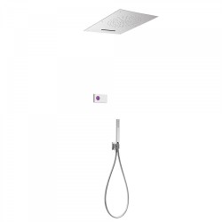 Kit de douche thermostatique électronique et encastré SHOWER TECHNOLOGY avec contrôle électronique compris (blanc) - TRES 092863