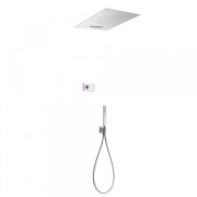 Kit de douche thermostatique électronique et encastré SHOWER TECHNOLOGY avec contrôle électronique compris (blanc) - TRES 092863