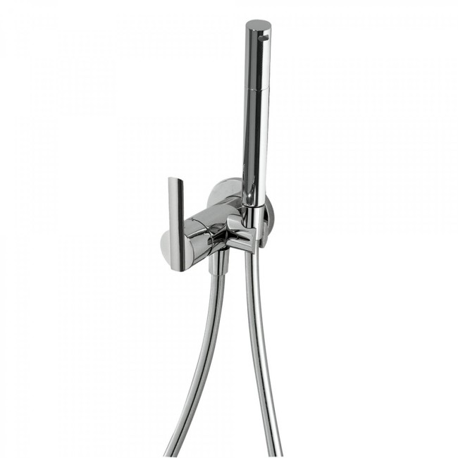 Mitigeur encastrable pour bidet/wc  Support dorite ou gauhe, interchangeable. Flexible satin. - TRES 181223