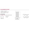 Radiateur chauffage central ACOVA - KEVA vertical double 1638W HKD-220-042
