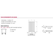 Radiateur chauffage central ACOVA - KEVA vertical  1938W HK-200-081