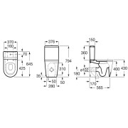 Réservoir pour WC 3/4.5L INSPIRA - ROCA A341520000