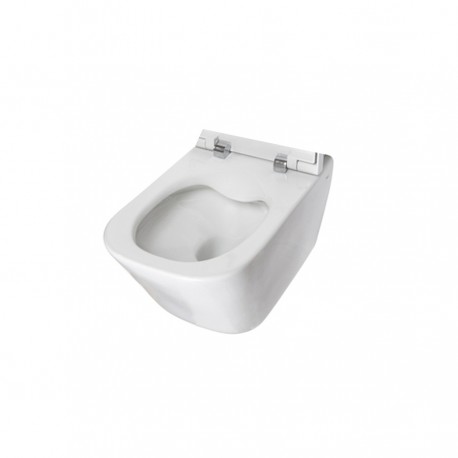 Cuvette de WC suspendue en porcelaine sans bride Rimless Blanc THE GAP - ROCA A34647L000