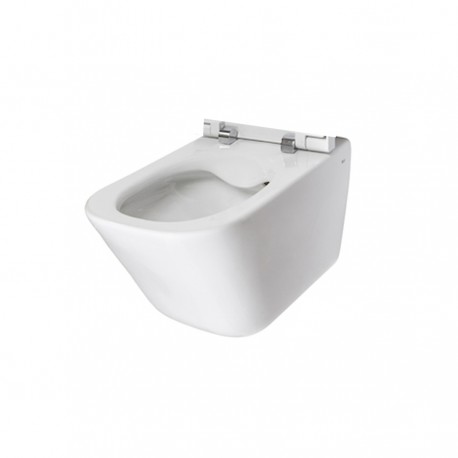 Cuvette de WC suspendue en porcelaine sans bride Rimless Blanc THE GAP ...