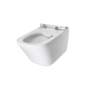 Cuvette de WC suspendue en porcelaine sans bride Rimless Blanc THE GAP - ROCA A34647L000