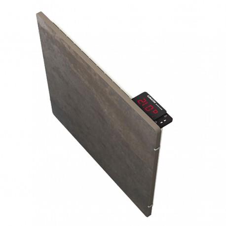 Sèche-serviettes à inertie TACTILO Carré Terre Lunaire 800W - Valderoma TL08BSA