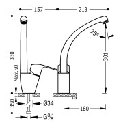 Mitigeur évier  - TRES 06944001