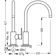 Mitigeur évier  - TRES 181540