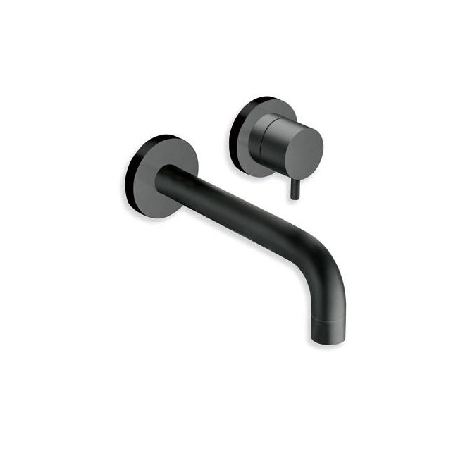 Mitigeur pour lavabo mural saillie 18 cm BLACKMAT TRIVERDE - CRISTINA ONDYNA TV25713