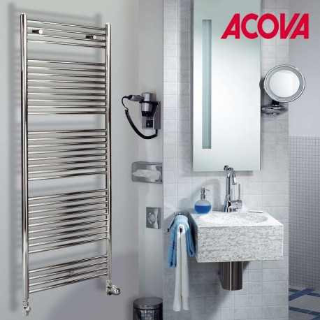 Sèche-serviette ACOVA - ATOLL Spa eau chaude Chromé 705W SLO-170-060