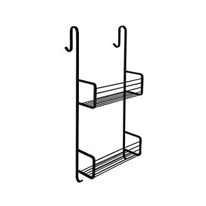 PORTE SAVON DOUBLE A PANIER A ACCROCHER EN LAITON GRAND HOTEL BLACK - CRISTINA ONDYNA GH15913