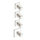 FACADE MITIGEUR THERMOSTAQUE ENCASTRE ITALY POIGNEE CALACATTA - CRISTINA ONDYNA IT77351CC