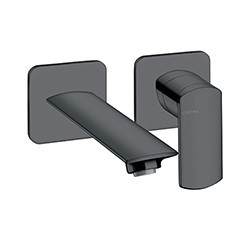 LAVABO MURAL PROFILO AVEC ROSACE DROIT BEC 18.5 UP&D BLACK MAT - CRISTINA ONDYNA PF25713