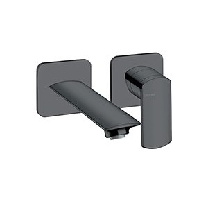 LAVABO MURAL PROFILO  AVEC ROSACE DROIT BEC 18.5 UP&D BLACK MAT - CRISTINA ONDYNA PF25713