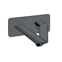 LAVABO MURAL PROFILO AVEC PLAQUE DROIT BEC 22.5 UP&D BLACK MAT - CRISTINA ONDYNA PF25813