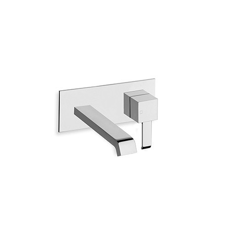 LAVABO MURAL QUADRI AVEC PLAQUE SAILLIE 18 CM CHROME EX QM276 - CRISTINA ONDYNA QM25651