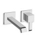 LAVABO MURAL QUADRI 2 TROUS SAILLIE 18 CM CHROME EX QM277 - CRISTINA ONDYNA QM25751
