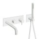 FACADE EXTERNE TRIVERDE BAIN DOUCHE MURAL 2 SORTIES WHITEMATT - CRISTINA ONDYNA TV10224