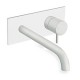 LAVABO MURAL TRIVERDE AVEC PLAQUE BEC 22.5 CM WHITEMAT - CRISTINA ONDYNA TV25824
