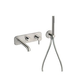 MITIGEUR IX INOX 316 BAIN DOUCHE MURAL 2 SORTIES AVEC DOUCHETTE - CRISTINA ONDYNA IX10228