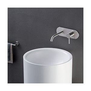 LAVABO MURAL PIX SANS MECANISME 100% INOX + VIDAGE EX PX276 - CRISTINA ONDYNA PX25628