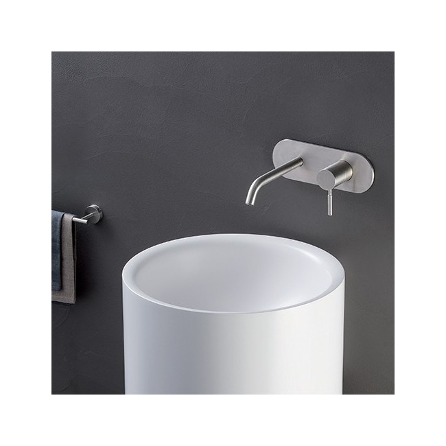 LAVABO MURAL PIX SANS MECANISME 100% INOX + VIDAGE EX PX276 - CRISTINA ONDYNA PX25628
