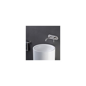 LAVABO MURAL PIX SANS MECANISME 100% INOX + VIDAGE EX PX276 - CRISTINA ONDYNA PX25628