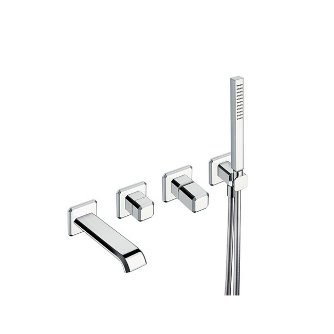 FACADE MITIGEUR ENCASTRE BAIN DOUCHE ITALY  POIGNEE CHROME EX IT108 - CRISTINA ONDYNA IT10251