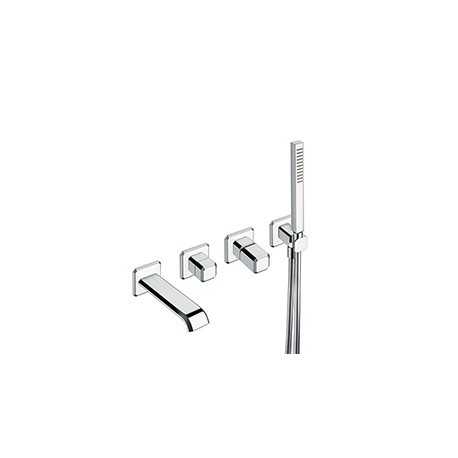 FACADE MITIGEUR ENCASTRE BAIN DOUCHE ITALY  POIGNEE CHROME EX IT108 - CRISTINA ONDYNA IT10251