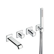 FACADE MITIGEUR ENCASTRE BAIN DOUCHE ITALY  POIGNEE CHROME EX IT108 - CRISTINA ONDYNA IT10251