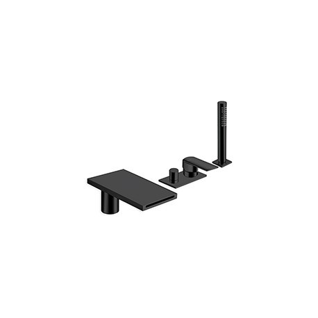 BAIN DOUCHE MURAL PROFILO ENCASTRE 3 SORTIES BLACK MAT - CRISTINA ONDYNA PF18113