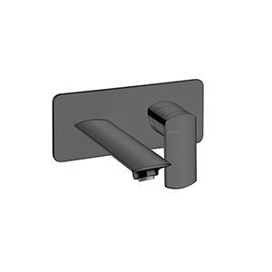 LAVABO MURAL PROFILO  AVEC PLAQUE DROIT BEC 18.5 UP&D BLACKMAT - CRISTINA ONDYNA PF25613