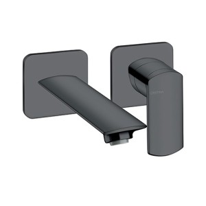 LAVABO MURAL PROFILO  AVEC ROSACE DROIT BEC 18.5 UP&D BLACK MAT - CRISTINA ONDYNA PF25713