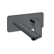 LAVABO MURAL PROFILO  AVEC PLAQUE DROIT BEC 22.5 UP&D BLACK MAT - CRISTINA ONDYNA PF25813
